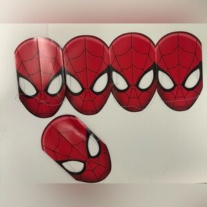 Spider-Man Marvel Paper Party Masks Birthday Set Of 5